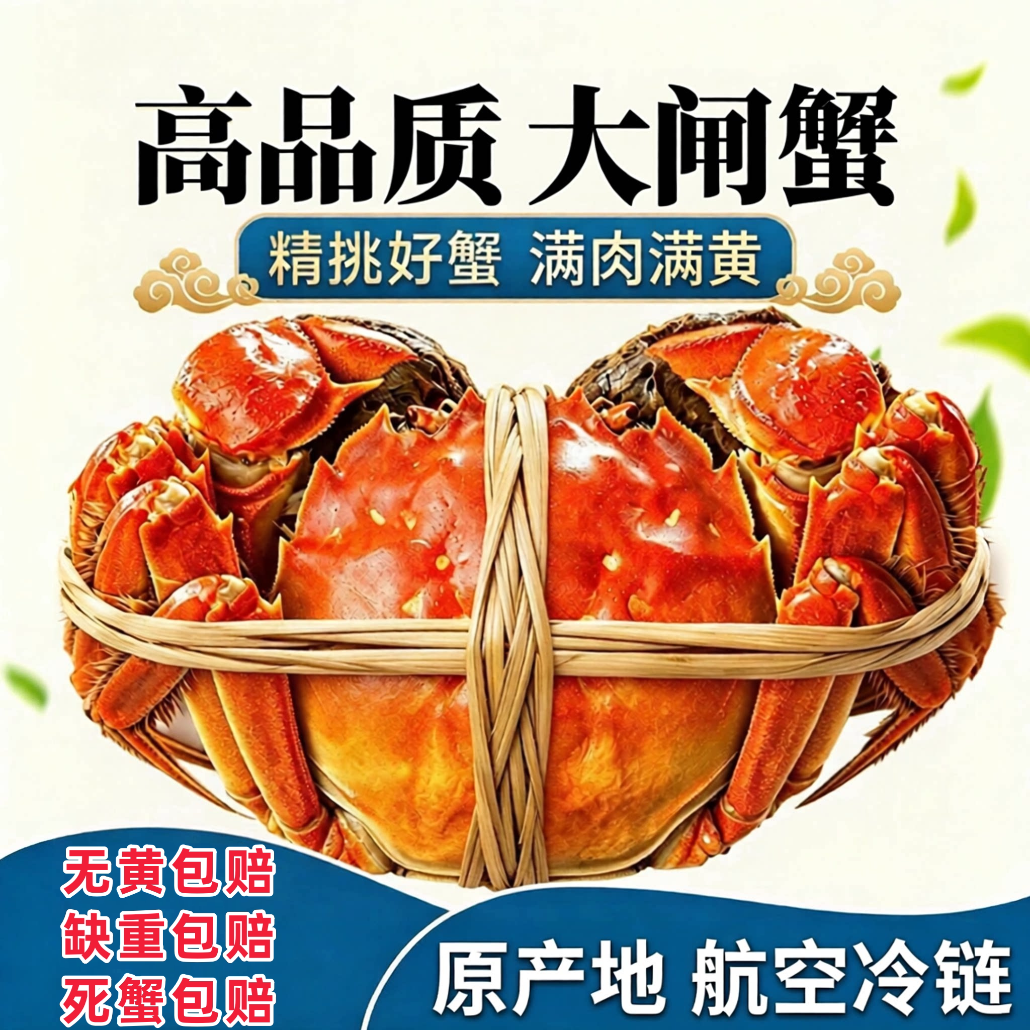 活蟹现货大闸蟹鲜活螃蟹特大公蟹5.0两母蟹4.0两海鲜水产礼盒装