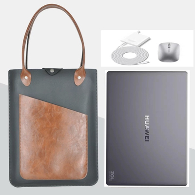 适用华为matebook13s笔记本电脑手提包D14寸xpro女15内胆包真皮16