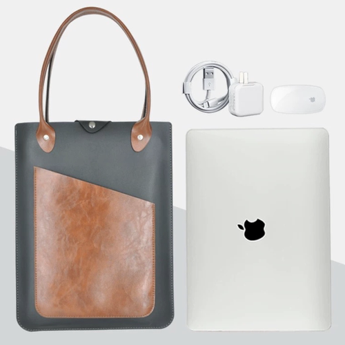 苹果macbook单肩电脑真皮内胆包