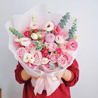 Phalaenopsis rose bouquet, national flower express delivery within the same city, birthday, high school entrance examination and graduation gifts, Tianjin and Chengdu stores thumbnail 6