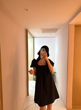 0243-By Heeya瑞熙姐姐韩国泡泡袖少女梦幻连衣裙
