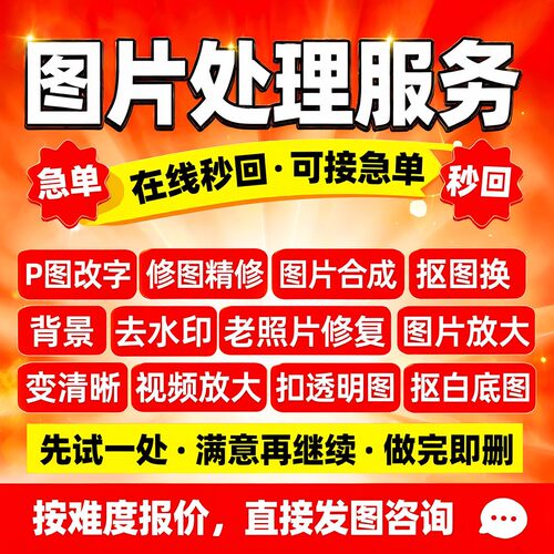 证件照p图片改底色尺寸ps精修处理p照片形象照换衣服发型电子版