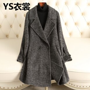 双面羊绒大衣女款2025秋冬新款中长款气质修身显瘦高端羊毛呢外套