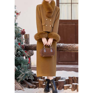 羽绒服外套女冬2026新款气质小香风高级感洋气减龄爆款两件套装裙