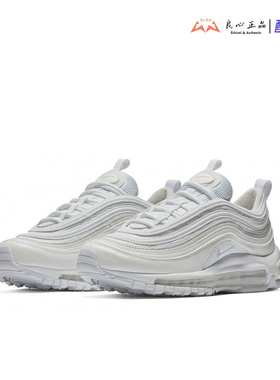 耐克 NIKE Air Max 97 男女纯白复古大气垫休闲跑步鞋 921826-101