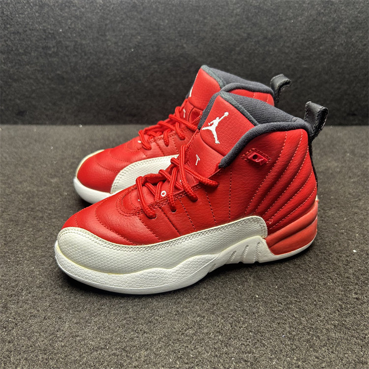 Air Jordan 12 AJ12代 白红中小童鞋休闲篮球鞋 151186-600