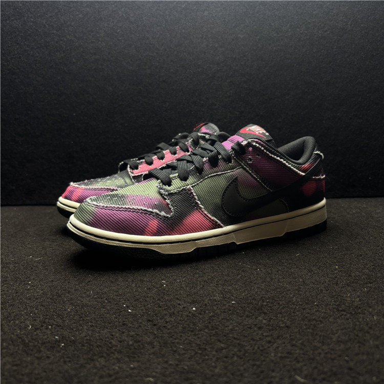 Nike Dunk Low街头涂鸦黑紫男子低帮运动休闲板鞋 DM0108-002