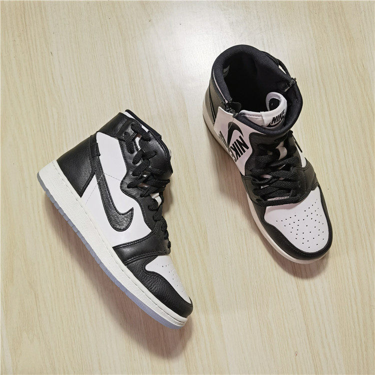 air jordan 1 aj1 乔1 拉链黑白熊猫 女子运动篮球鞋 bv2614-001