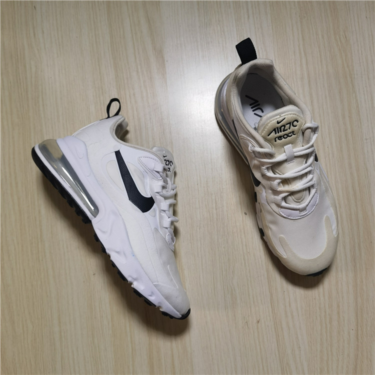 耐克 nike air max270 女子黑白气垫运动增高跑步鞋 ci3899-101
