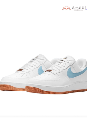 耐克 NIKE AF1 白蓝 花卉刺绣 男子低帮休闲板鞋 CZ0338-100-101