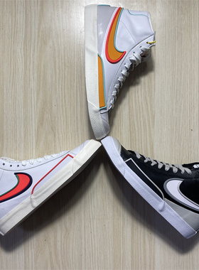 Nike Blazer Mid 开拓者拼接休闲板鞋 DA7233-001-102 DC1746-100
