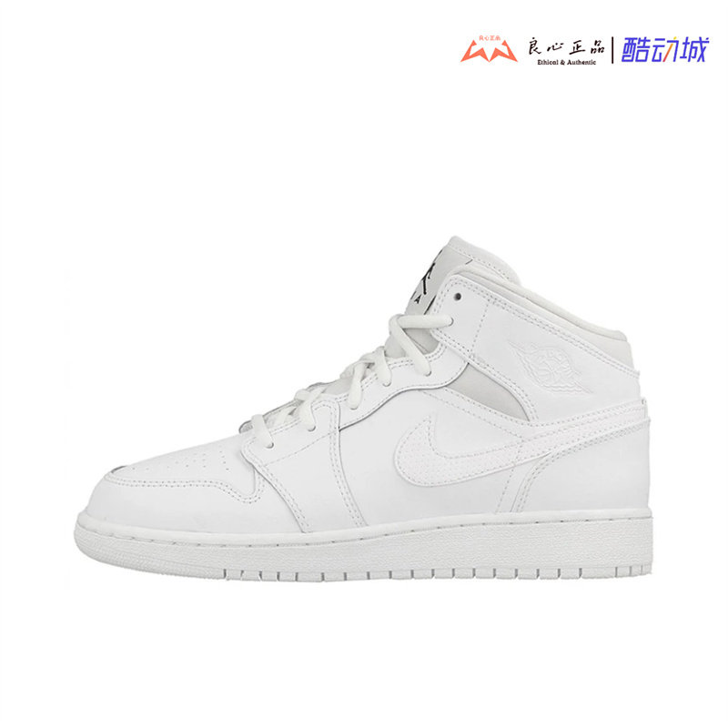 AJ1乔1纯白女子休闲篮球鞋