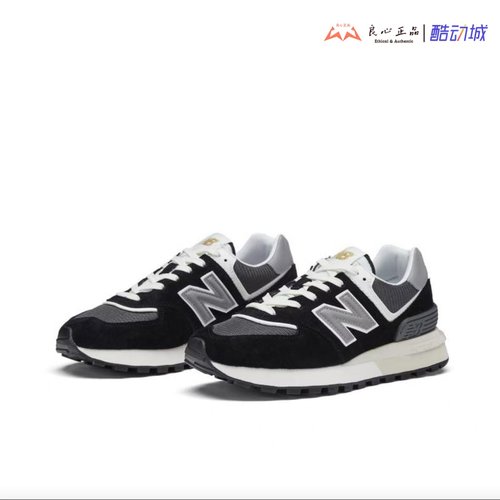 New Balance NB574 男子黑白灰男子复古休闲运动跑步鞋 U574LGG1
