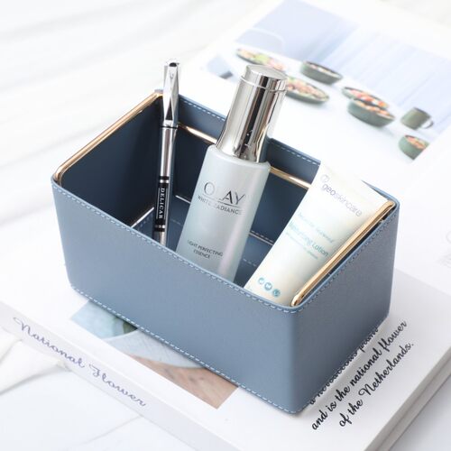 北欧INS桌面储物盒茶几遥控器收纳筐简约化妆品收纳架