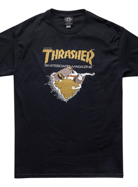 【新品】Thrasher First Cover美版限定首张杂志封面滑板火焰短袖