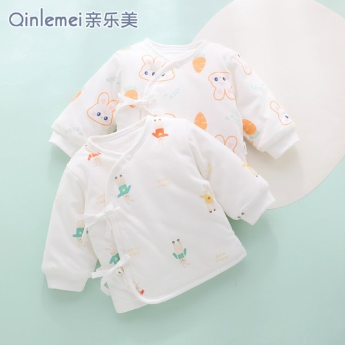 新生婴儿上衣夹棉和尚服秋冬