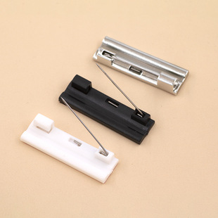 胸徽章 ABS塑料背胶可自行粘贴式 员工工号牌别针式 胸牌定做配件款