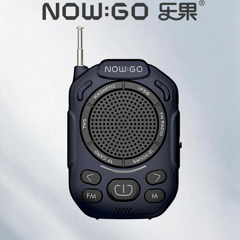 可议价】NOWGO乐果M6蓝牙音箱迷你磁吸防水FM收音机插卡随身音响