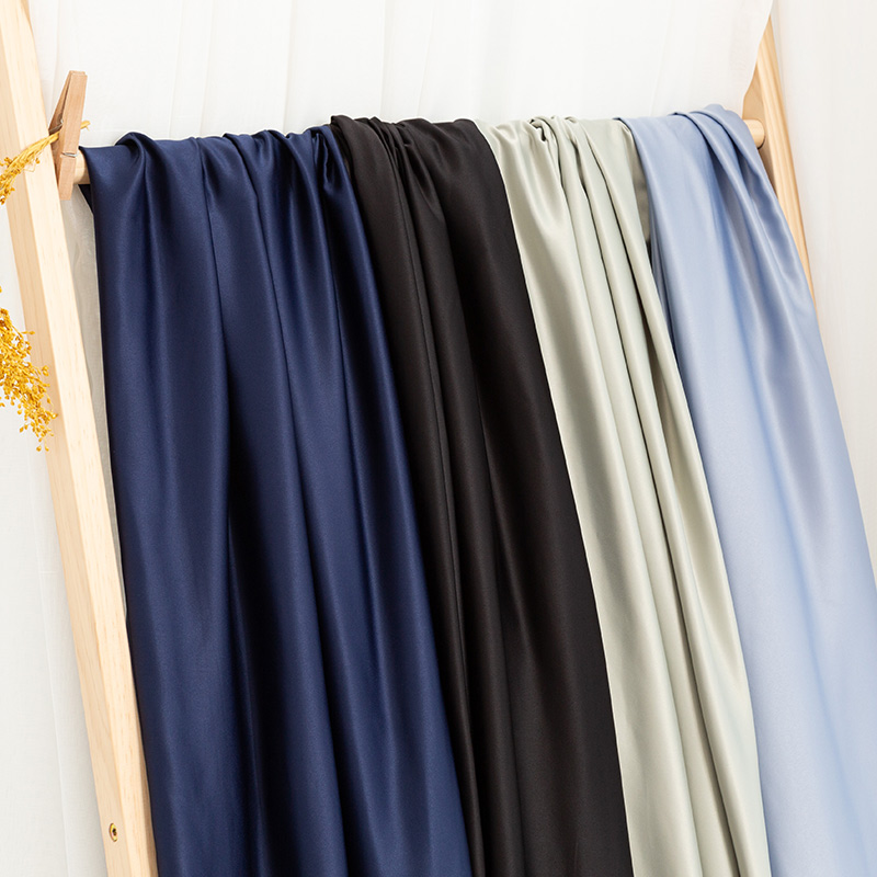 高密度绸缎色丁布料服装内衬面料