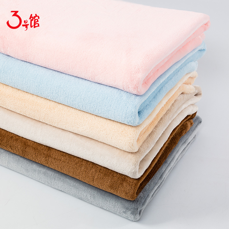 法兰绒布料保暖毛绒毛毯面料