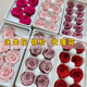 情人节特价 6朵一盒活动用 6CM diy玫瑰C级永生花留声机4 5cm直径5