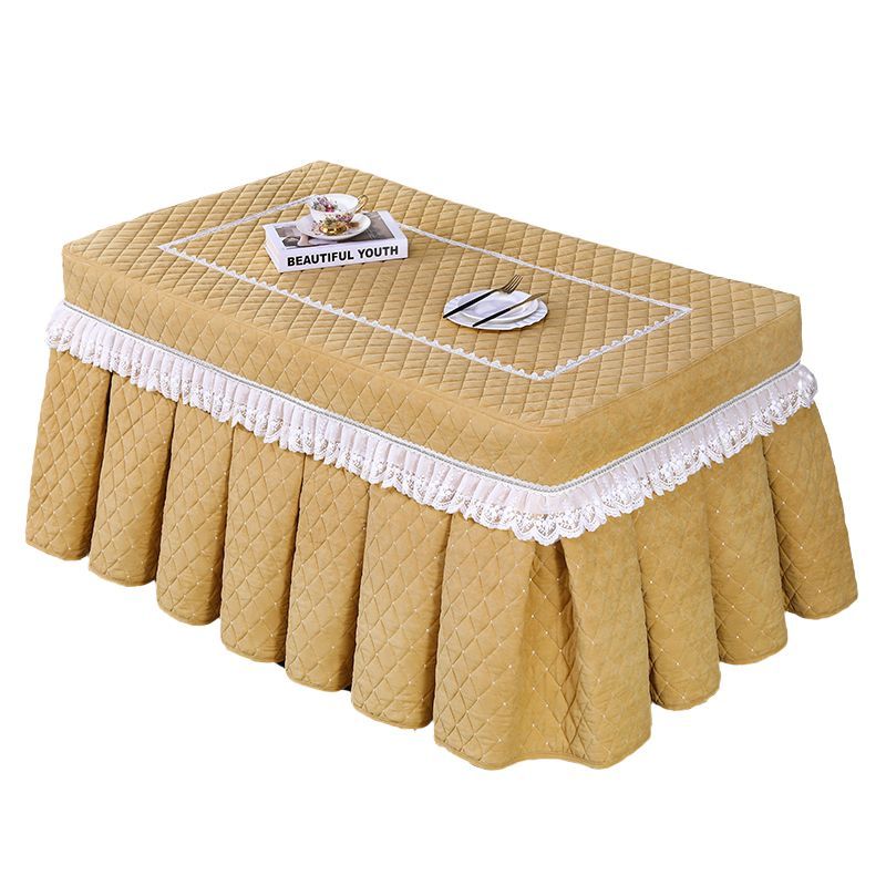 加厚烤火罩电炉罩冬季新款正方形茶几电暖炉桌子桌布罩木架桌罩套