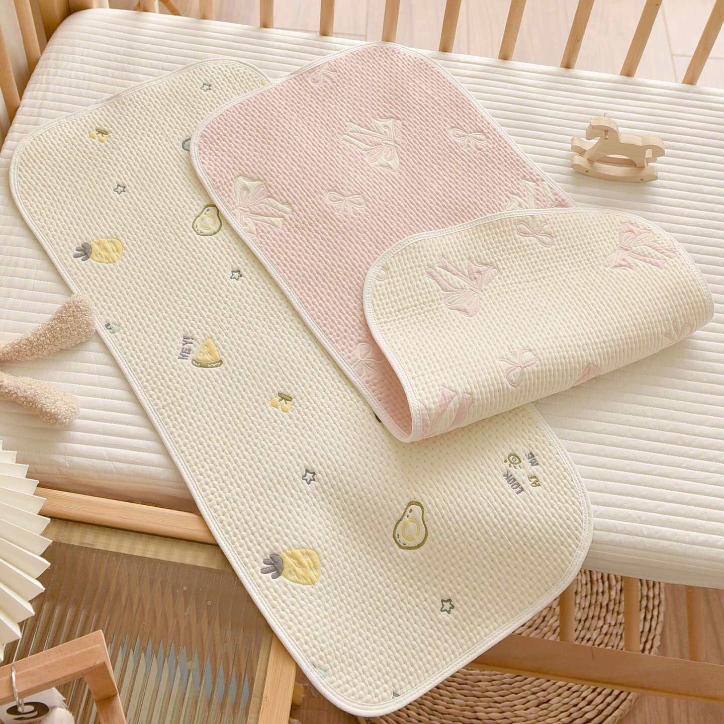 纯棉婴儿推车垫宝宝遛娃神器坐垫儿童摇篮高景观车棉垫子四季通用