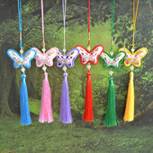 蝴蝶刺绣香包汉服挂件旅游纪念香囊汽车挂饰祝福香袋新年节日礼物