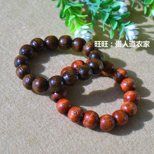 Vòng tay gỗ gụ tự nhiên chạm khắc Phật trái tim bằng gỗ gụ vòng tay vòng tay tràng hạt an ninh quá cảnh an ninh nam nữ người mẫu vòng tay bạc nam