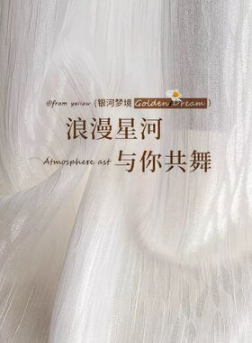 931：韩式挂钩 单片 白色银河纱 宽5.6高2.09 适宽2.9米以内窗子