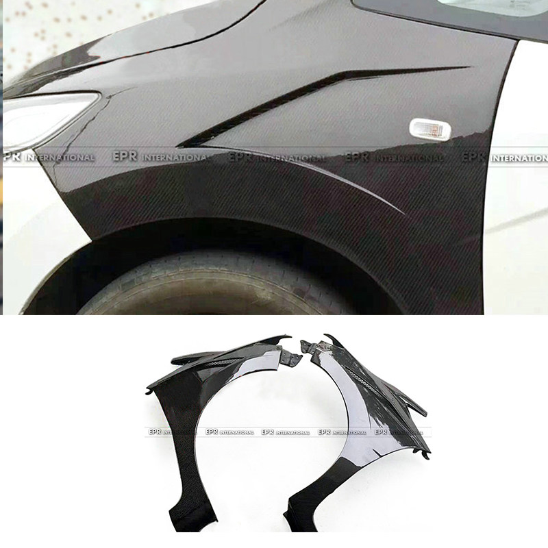适用飞度Jazz Fit GK5 14-17JSRacing风格碳纤维包围改装前叶子板
