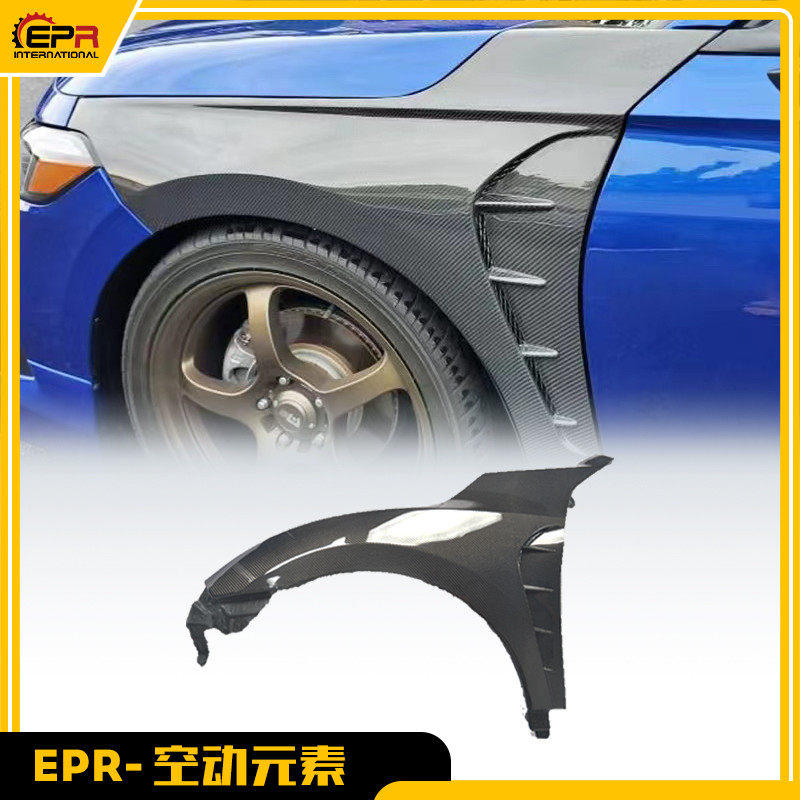 适用于本田十一代思域 FL FE 碳纤维HT1款开孔散热前翼子板叶子板