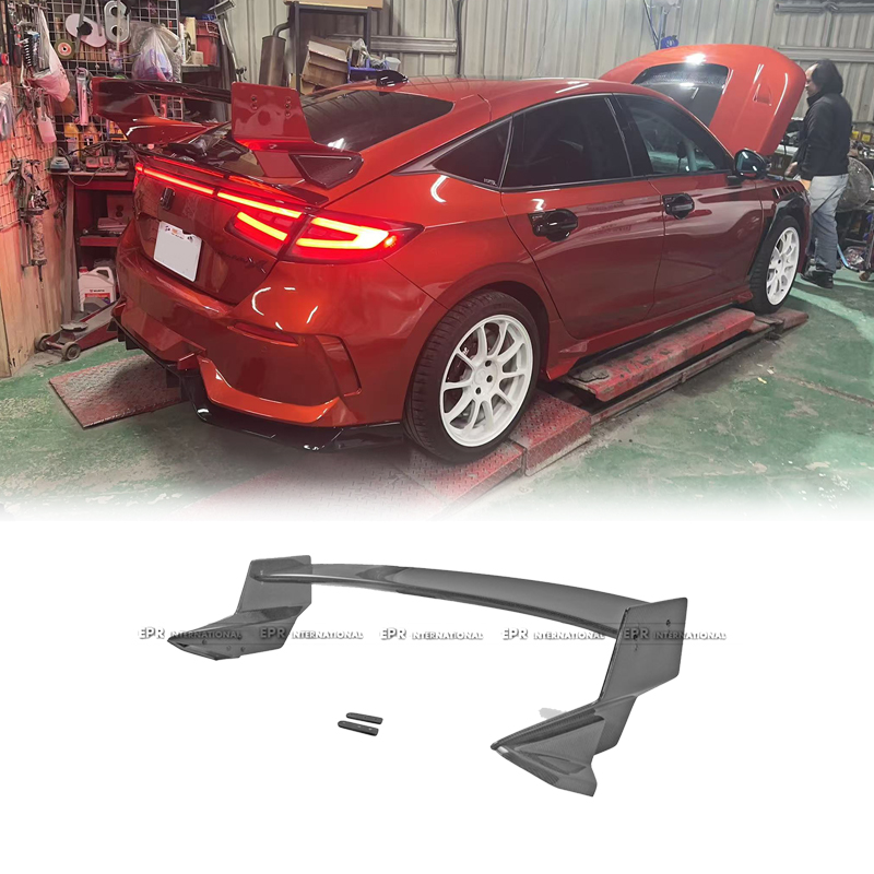 适用于本田FL5 TypeR思域 碳纤维MUG款GT尾翼扰流定风翼 替换改装