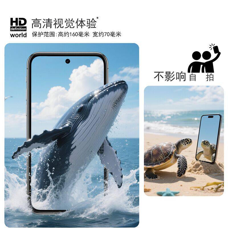 imak适用于HONOR 400 Smart 4G-5G海外版 - HONOR X7d 4G-5G海外版 H系列钢化玻璃膜