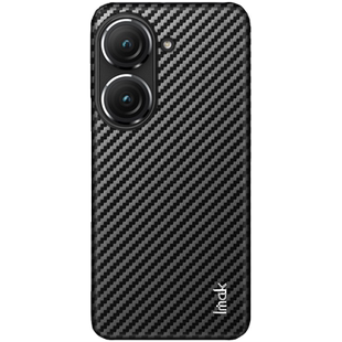 imak适用于华硕Asus Zenfone9 5G手机壳镜头全包保护套简约商务黑色高端硬外壳防摔耐磨睿翼系列碳纤维纹