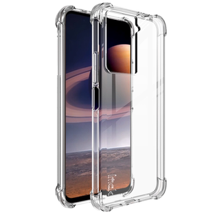 imak适用于HTC U23 5G手机壳U23 Pro 5g全包防摔HTC保护软套U23硅胶气囊版Pro透明黑外壳5g简约商务