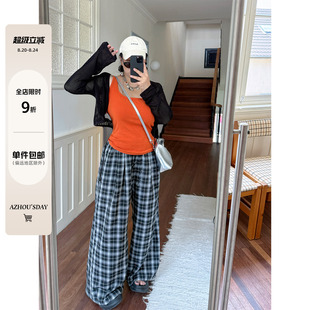 上衣 阿周家大码 微胖女装 针织镂空坎肩女夏季 胖MM宽松显瘦百搭短款