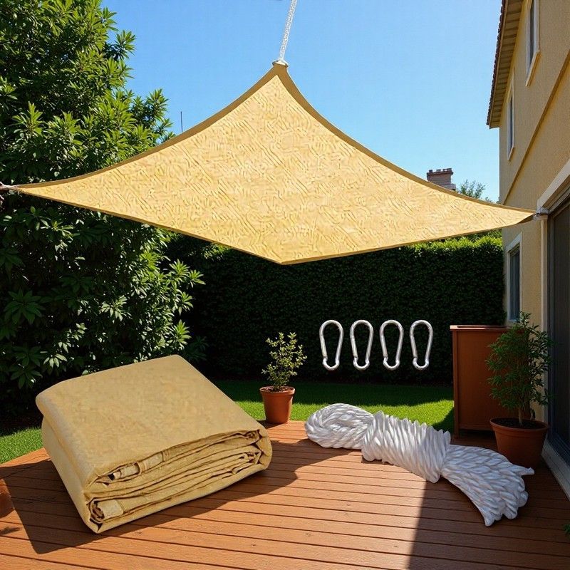 遮阳网高密度聚乙烯185克PE遮阳帆跨境遮荫园艺花园庭院乘凉防晒