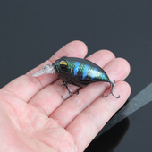 路亚曹日系浮水米诺摇滚小胖鲈鱼军鱼草鱼黑鱼路亚饵CRANK带响珠