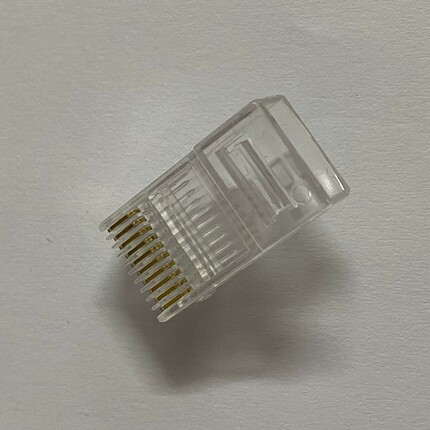 坤雪 RJ48水晶头网络线接头超五类十芯镀金10p10c网线水晶头