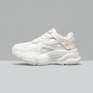厚底运动休闲皮面老爹鞋 贵人鸟女鞋 2025春新款 正品 Y251840 跑步鞋