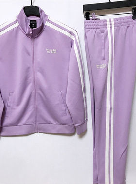 贵人鸟运动套装女正品2023秋新款宽松运动休闲外套直筒裤B833B58