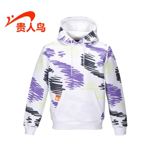 4423M21 连帽针织宽松运动休闲套头衫 贵人鸟卫衣男正品 春秋新款