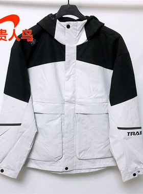 贵人鸟正品男装2024秋宽松运动休闲加厚加绒风衣外套夹克B423L73