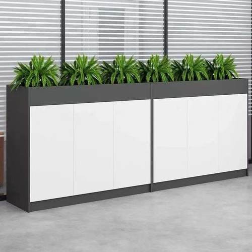 办公桌边隔断柜花槽柜文件柜矮柜