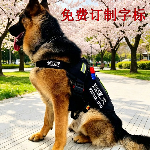 金毛胸背带中大型犬执勤巡逻服