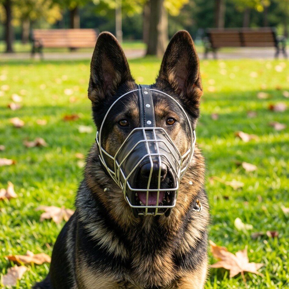 狗罩防狗大型犬工作犬口笼嘴狗罗威纳可嘴套咬口罩喝水嘴套吃防乱