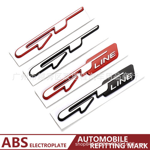 适用于起亚GT LINE车标朗动GTline领动智跑KX5K3K4K5斯汀格车贴