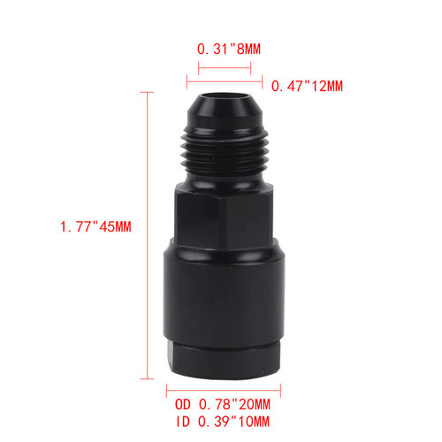 跨境汽车改装配件AN6to3/8燃油轨适配器5/16转接头LS滤清器接头