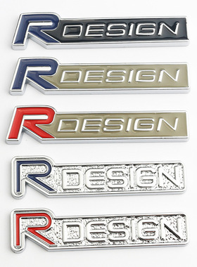 RDESIGN车标3D立体金属车身贴适用于沃尔沃S60L V40 V60改装车标